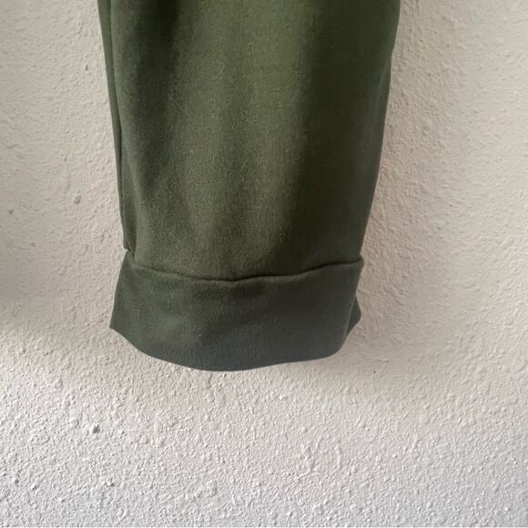 Capella Green Short Sleeve Scoopneck One Piece Joggers Jumpsuit Romper Size M - Picture 6 of 10